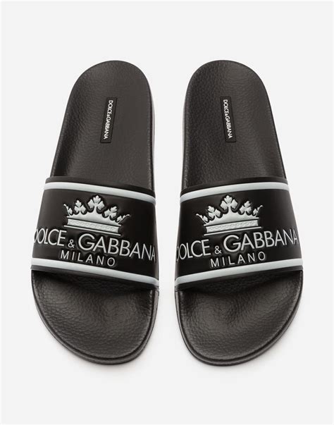 mens dolce and gabbana slides